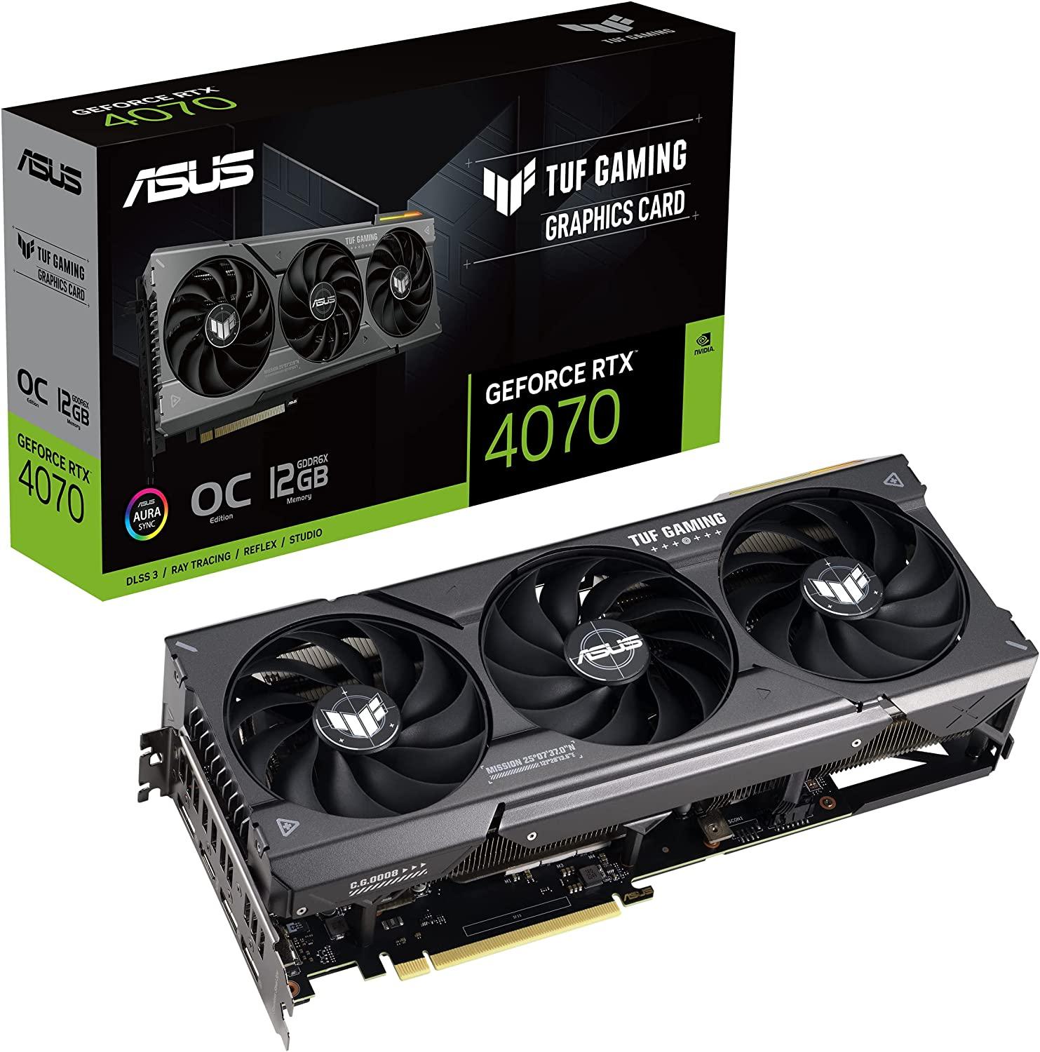 「大人気 新入荷 新品」に該当するファッション通販 Vídeo de Placa ASUS Alta RTX4070-O12G-GAMING: GeForce TUF Graphic Board, Gravo, Video Card
