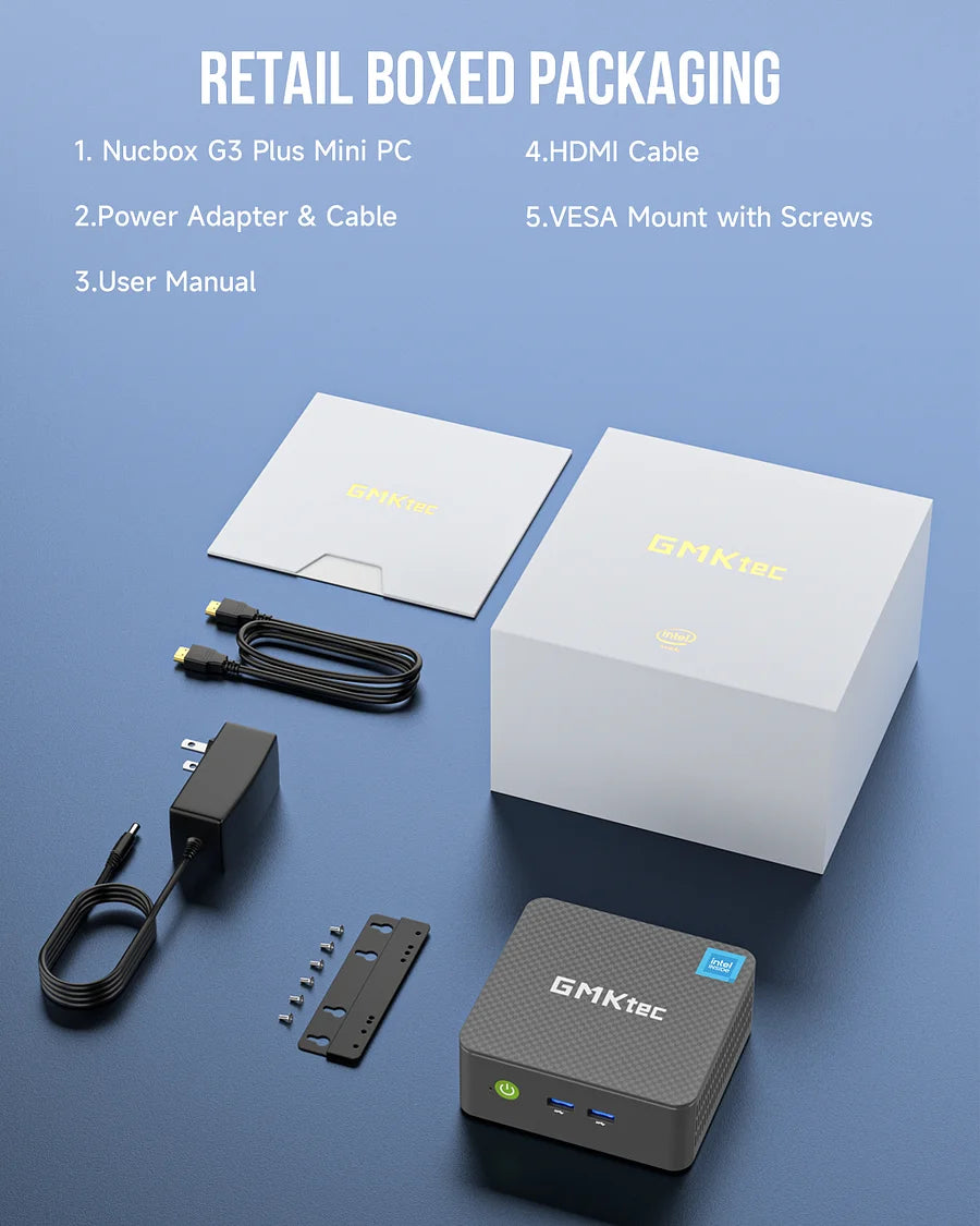 Mini PC GMKtec NucBox G3 Plus Intel N100 N150 até 16GB – OctoShop