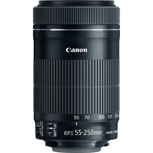 Canon EF-S 55-250mm F4-5.6 IS STM◆6863 Lente Canon EF-S 55-250mm f/4-5.6 IS STM - capture imagens nítidas