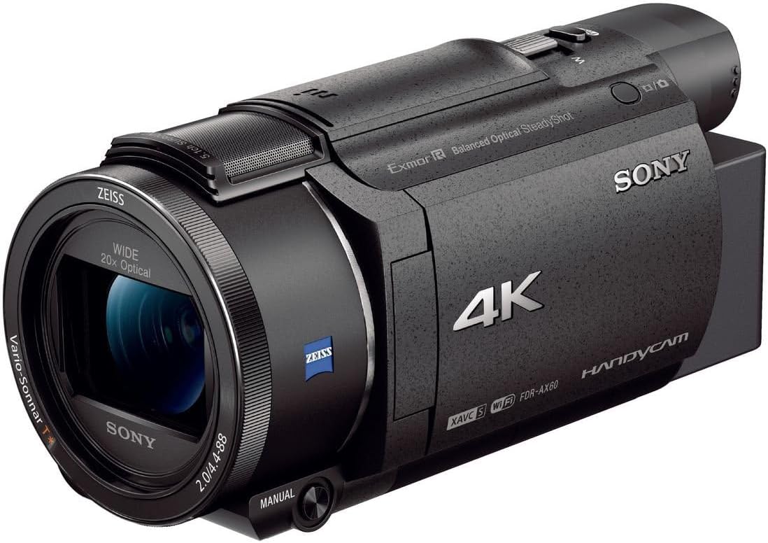 Sony FDR-AX60 Handycam 4K UHD com Zoom Óptico 20x – OctoShop