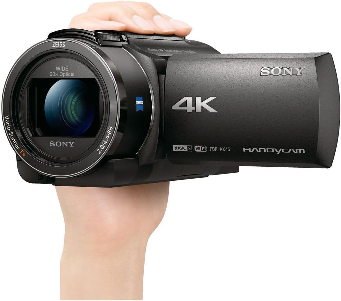 Sony FDR-AX45 Filmadora 4K Handycam com Estabilização Óptica