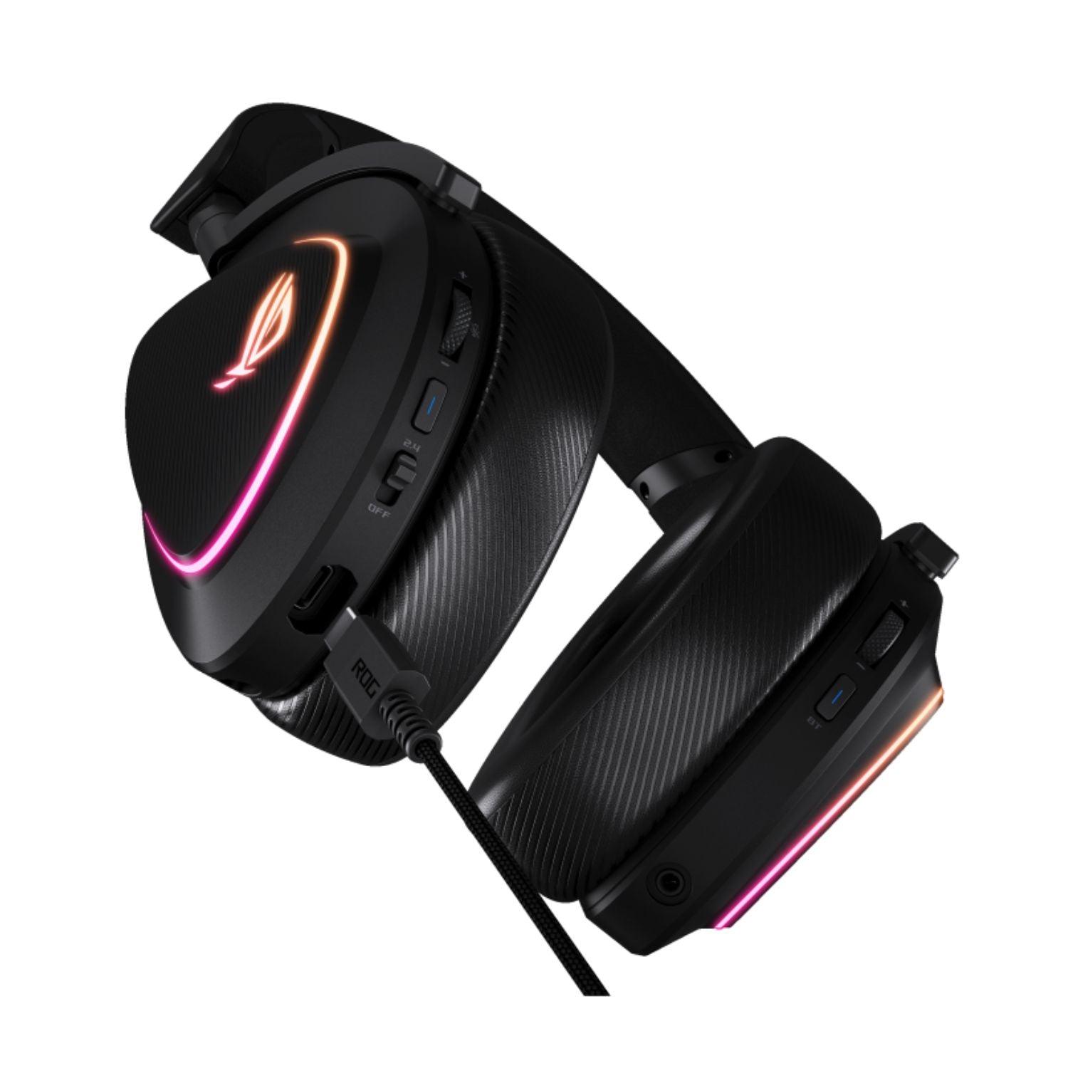 Headset Gamer ASUS ROG Delta II sem fio tri-mode som imersivo
