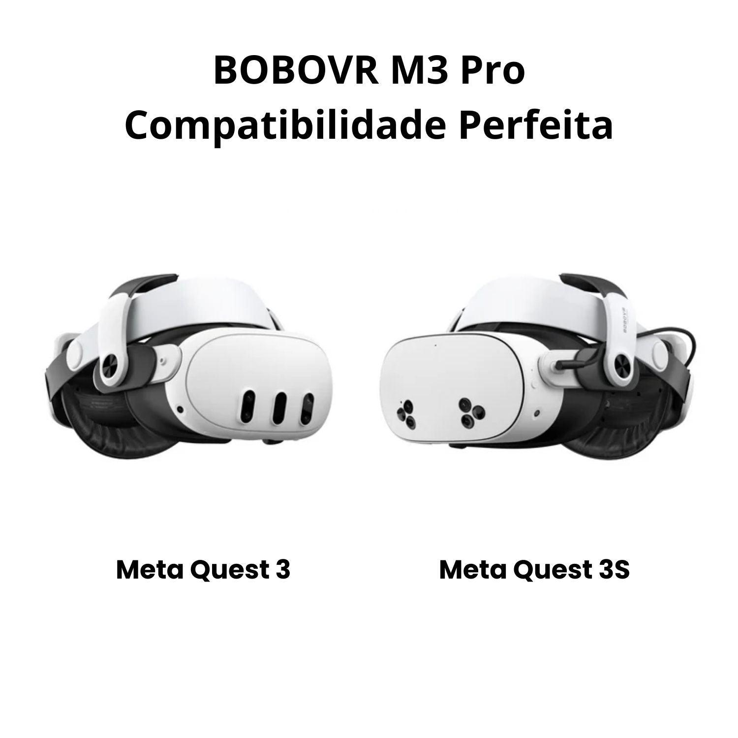 Alça de Cabeça BoboVR M3 Pro Quest 3 B2 Battery conforto e energia