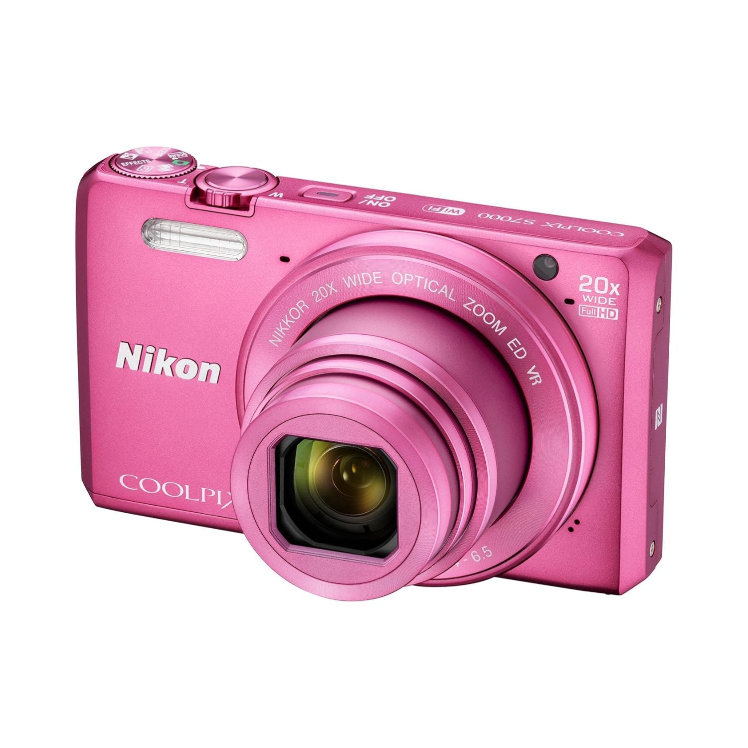 Nikon Coolpix S7000 ピンク Câmera Digital Nikon Coolpix S7000 com Wi-Fi e Zoom Óptico 20x
