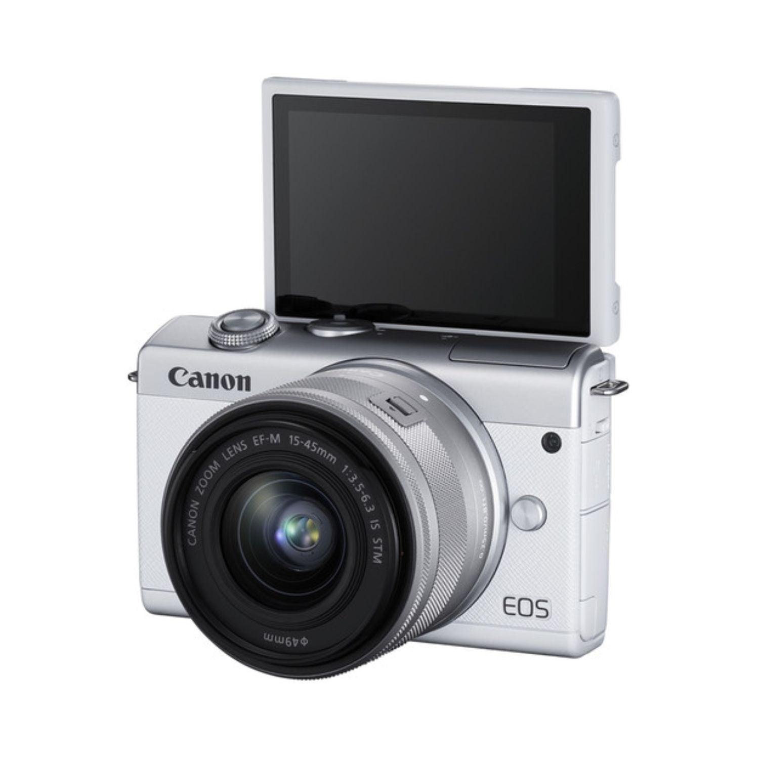 Canon EOS M200 - Câmera Mirrorless 4K com Lente 15-45mm e Wi-Fi