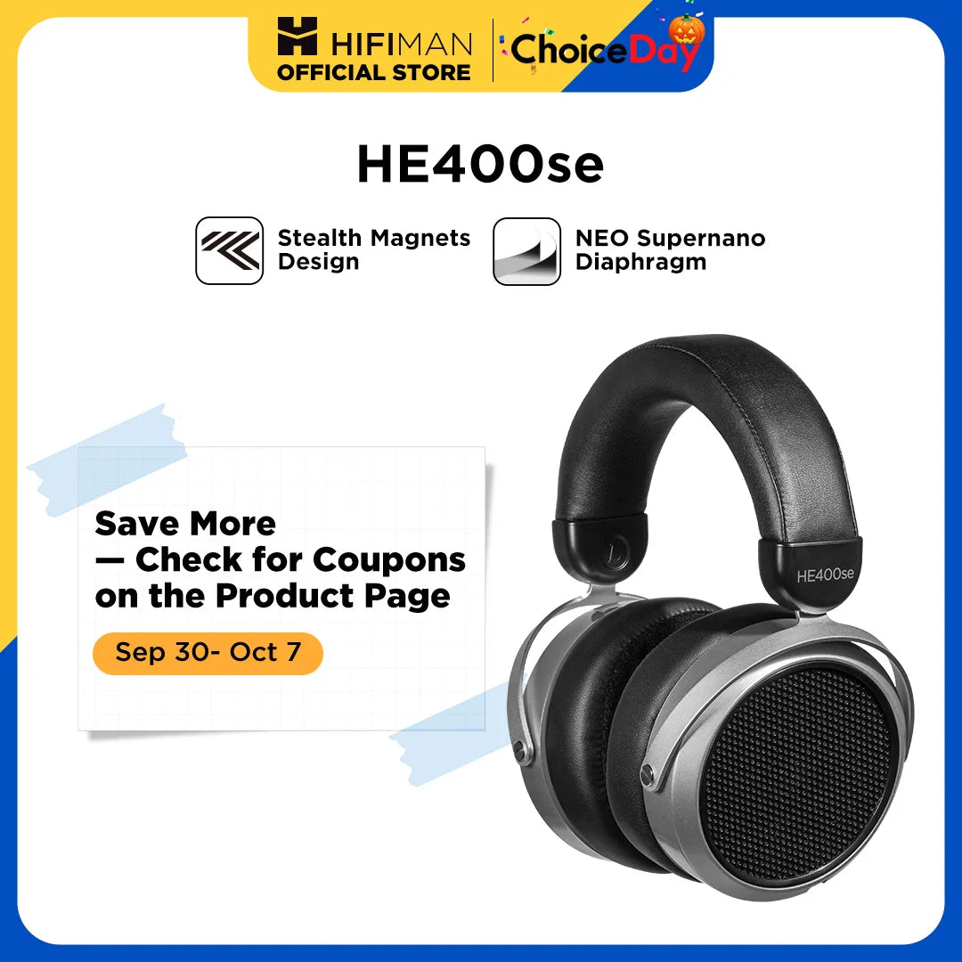 HIFIMAN HE400se Fone Planar Magnético Aberto Hi-Fi – OctoShop