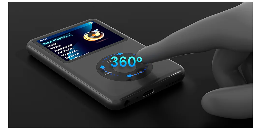 INNIOASIS Y1 128GB MP3 Player Bluetooth com Rádio FM e Alto