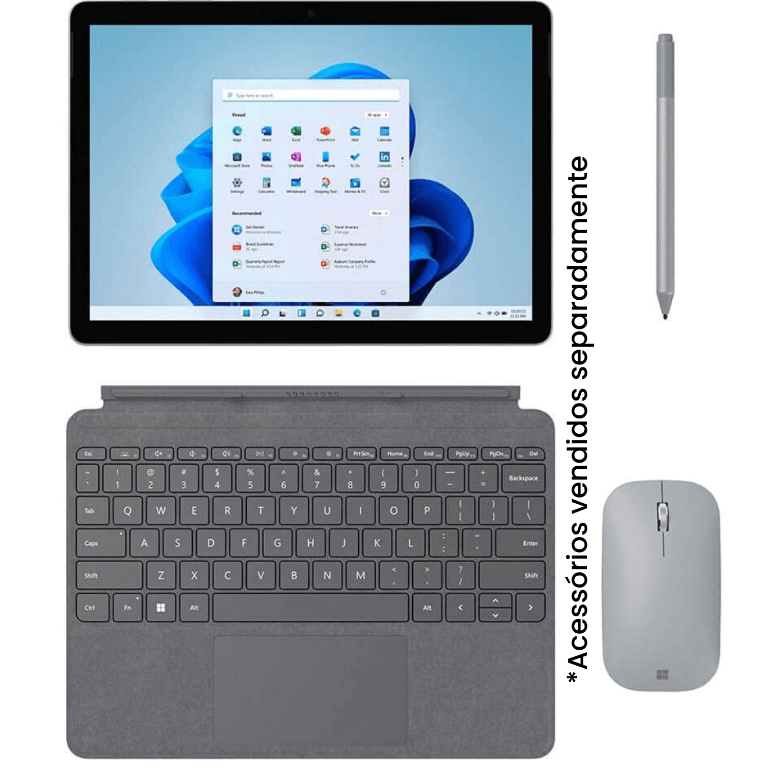 Microsoft Surface Go 3 Cinza 64 GB - Tablet versátil e Microsoft Surface Go 3 Cinza 64 GB - Tablet versátil e